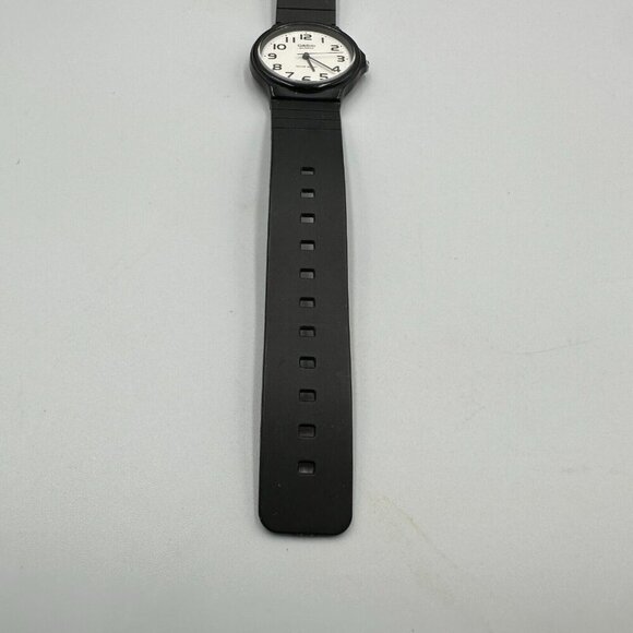 3/$30 Casio Watch Men Women All Black White Dial 33MM Round Dial  9" - Picture 4 of 13